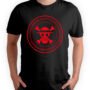 Playera Anime Negra Hombre One Piece Casual Urbano
