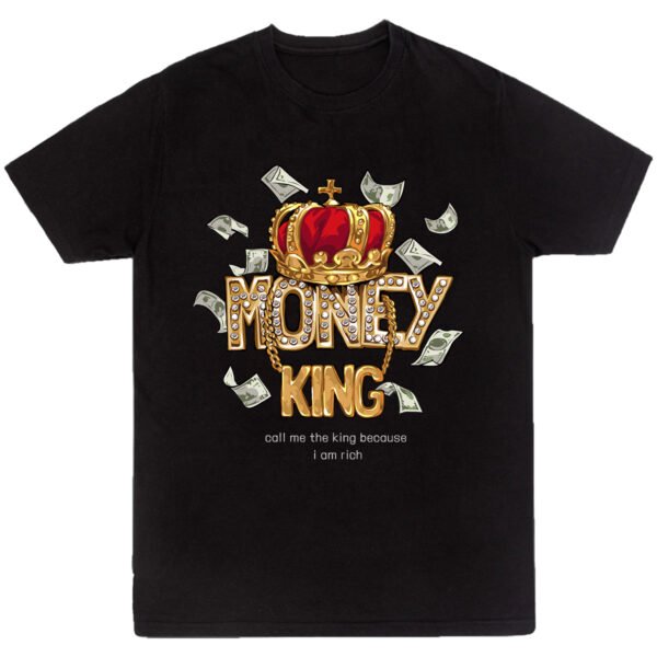money playera Playera Negra Hombre Have Money King Urbano