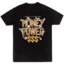 money1 playera Playera Negra Hombre Money Power Urbano