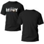 Playera Negra Hombre Time is Money Casual Urbano
