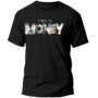 Playera Negra Hombre Time is Money Casual Urbano