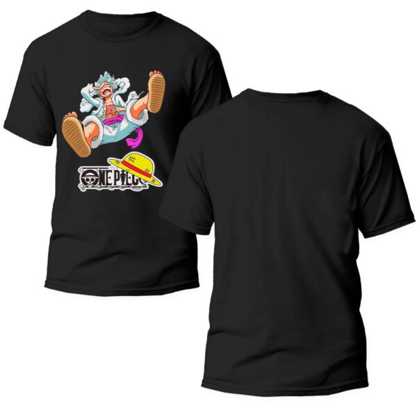 Playera Anime Negra Hombre One Piece Casual Urbano