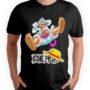 Playera Anime Negra Hombre One Piece Casual Urbano