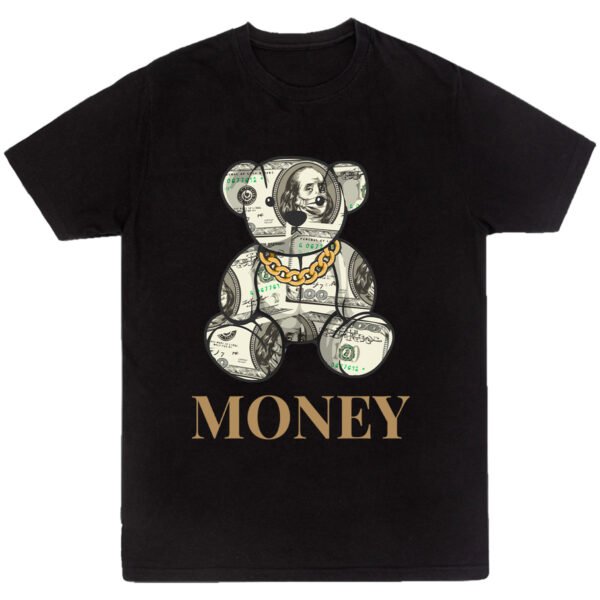 Playera Negra Hombre Money Casual Urbano