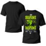 Playera Motos Negra Hombre Suzuki Casual Urbano