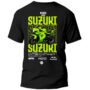Playera Motos Negra Hombre Suzuki Casual Urbano