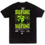 Playera Motos Negra Hombre Suzuki Casual Urbano