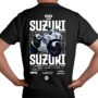 Playera Motos Negra Hombre Suzuki Casual Urbano