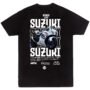 Playera Motos Negra Hombre Suzuki Casual Urbano
