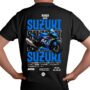 Playera Motos Negra Hombre Suzuki Casual Urbano
