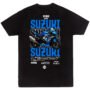 Playera Motos Negra Hombre Suzuki Casual Urbano