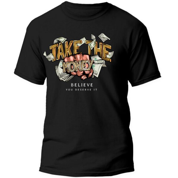 Playera Negra Hombre Take The Money Casual Urbano