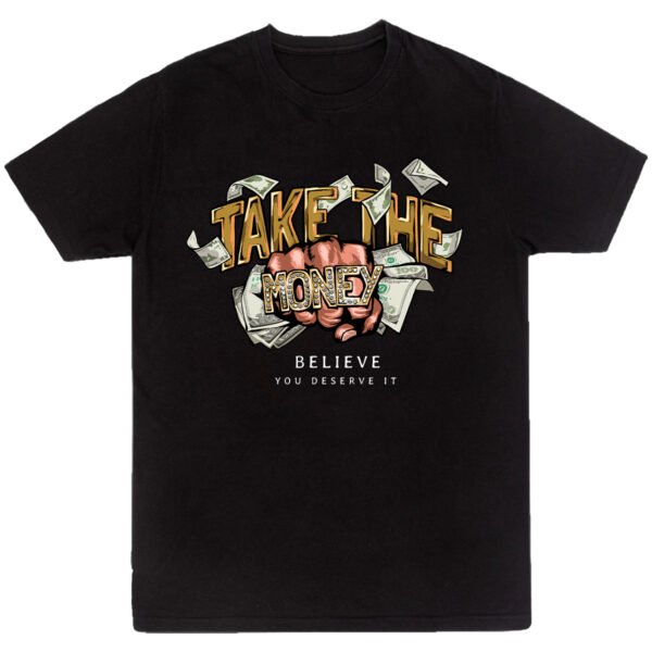 Playera Negra Hombre Take The Money Casual Urbano