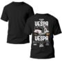 vespa doble Playera Motos Negra Hombre Vespa Casual Urbano