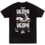 vespa playera Playera Motos Negra Hombre Vespa Casual Urbano