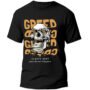 Playera Negra Hombre Greed Casual Urbano