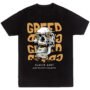 Playera Negra Hombre Greed Casual Urbano