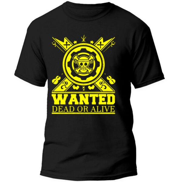 Playera Anime Negra Hombre One Piece Casual Urbano