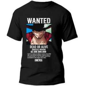 Playera Anime Negra Hombre One Piece Casual Urbano