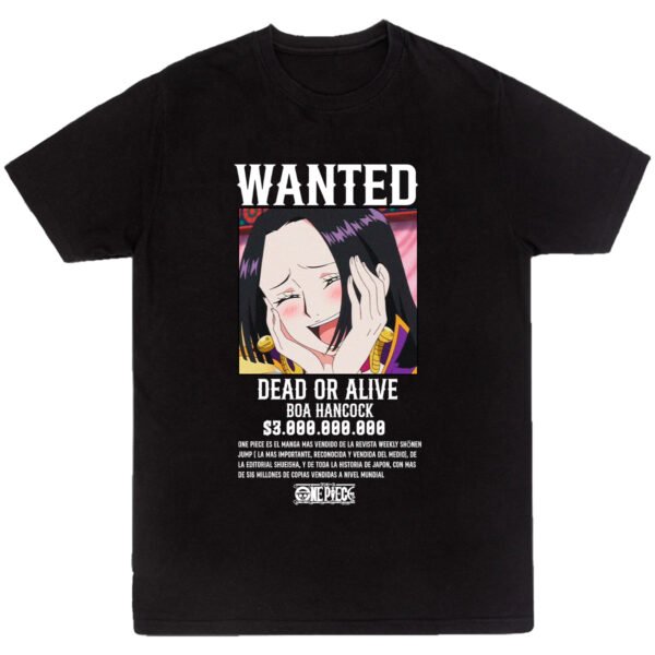 Playera Anime Negra Hombre One Piece Casual Urbano