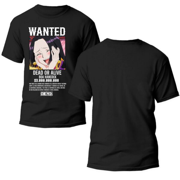 Playera Anime Negra Hombre One Piece Casual Urbano