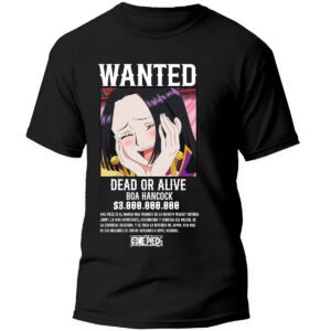 Playera Anime Negra Hombre One Piece Casual Urbano
