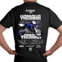 yamaha modelo Playera Motos Negra Hombre Yamaha Casual Urbano