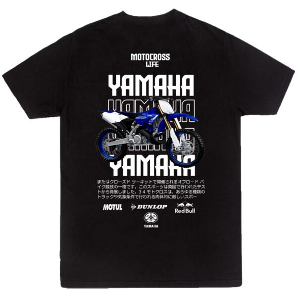 yamaha playera Playera Motos Negra Hombre Yamaha Casual Urbano